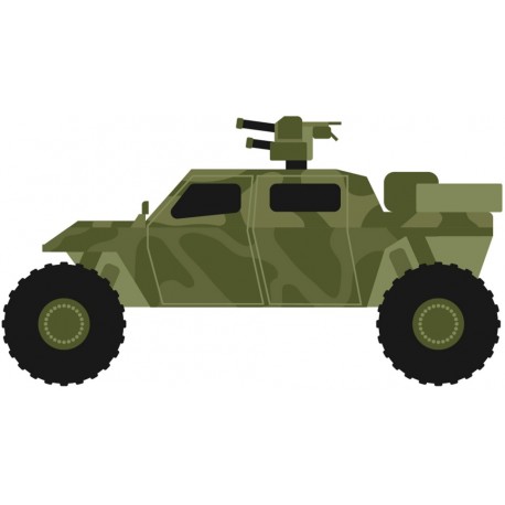 Sticker jeep militaire