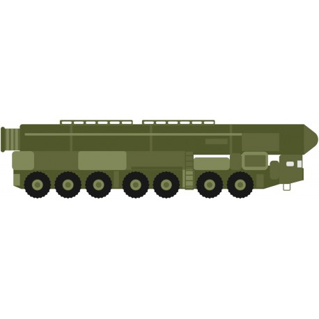 Sticker mural vehicule missile