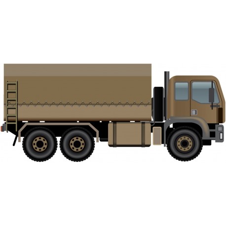 Autocollant camion militaire beige