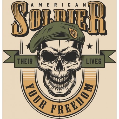 Sticker mural badge soldier