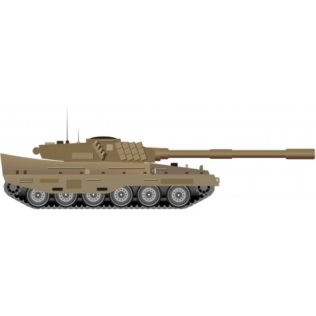 Sticker tank militaire
