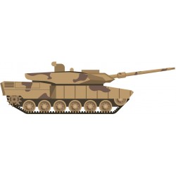 Autocollant tank militaire 2