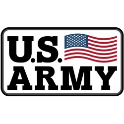 Sticker US ARMY noir