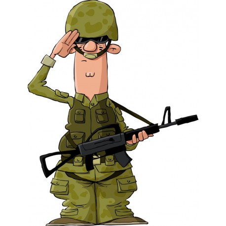 Sticker militaire comic