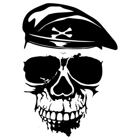 Sticker mural capitaine mort