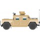 Sticker vehicule beige