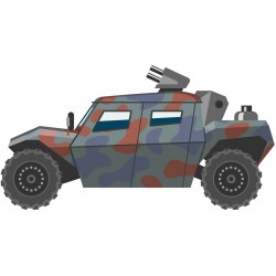 Sticker vehicule rapide canon