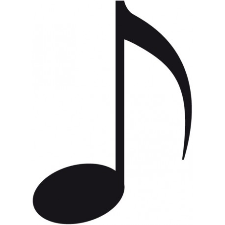 Sticker note de musique sol