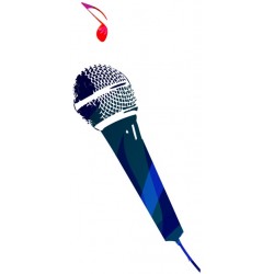 Sticker guitare electrique avec note