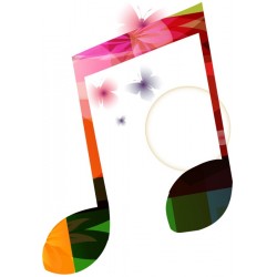 Sticker départ musique