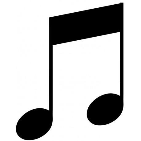 Sticker double note noiree