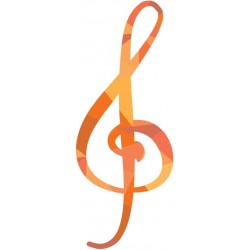 Stickers cle de sol musique