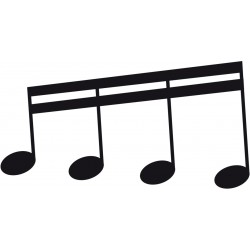 Stickers note triple orange