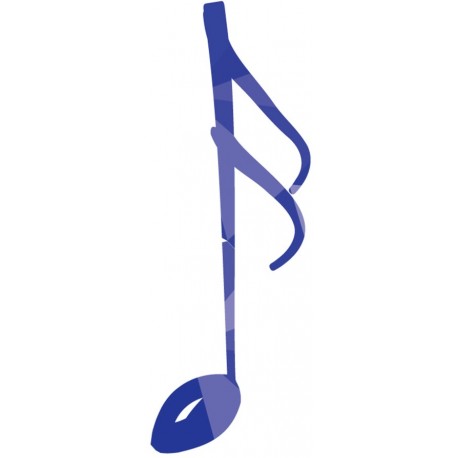 Stickers note triple croche vert