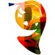 Stickers guitare seche couleurs