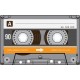 Sticker cassette audio stereo
