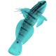 Sticker poisson bleu transparent