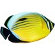Sticker poisson aquarium jaune noir