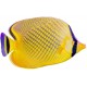 Autocollant poisson aquarium jaune violet