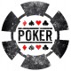 Sticker carte jeu joker