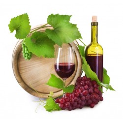Sticker tonneau vin en bouteille