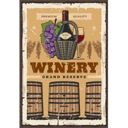 Sticker affiche de vins win