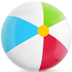 Autocollant muraux ballon de plage