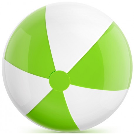 Sticker ballon de plage vert deco