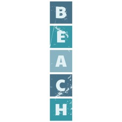 Sticker mural beach