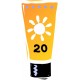 Sticker pot de creme solaire