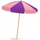 Sticker parasol vert bleu