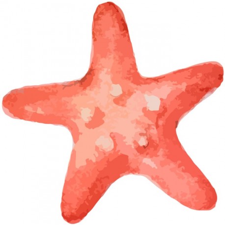 Sticker corail rouge