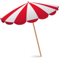 Sticker parasol rose violet