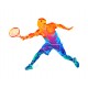 Sticker tennisman revers