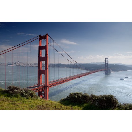 Sticker golden bridge