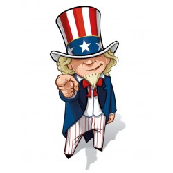 Sticker maison blanche USA