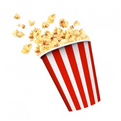 Sticker paquet pop corn