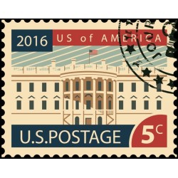 Sticker timbre USA