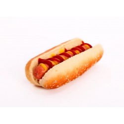 Sticker hot dog ketchup