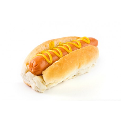 Autocollant mural hot dog moutarde