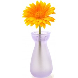 Sticker fleur dans vase transparent