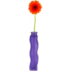 Sticker fleur pot violet
