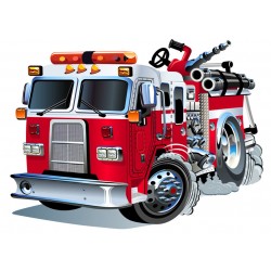 Sticker camion de pompier