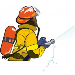 Sticker camion de pompier