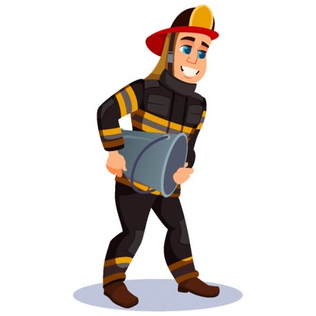 Sticker pompier bouche incendie