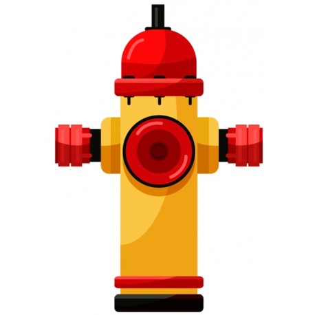 Sticker grand camion pompier