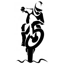 Sticker moto cross accelere