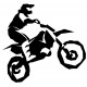 Sticker moto cross leve roue