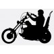 Sticker moto silhouette vintage