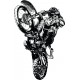 Sticker moto GP silhouette